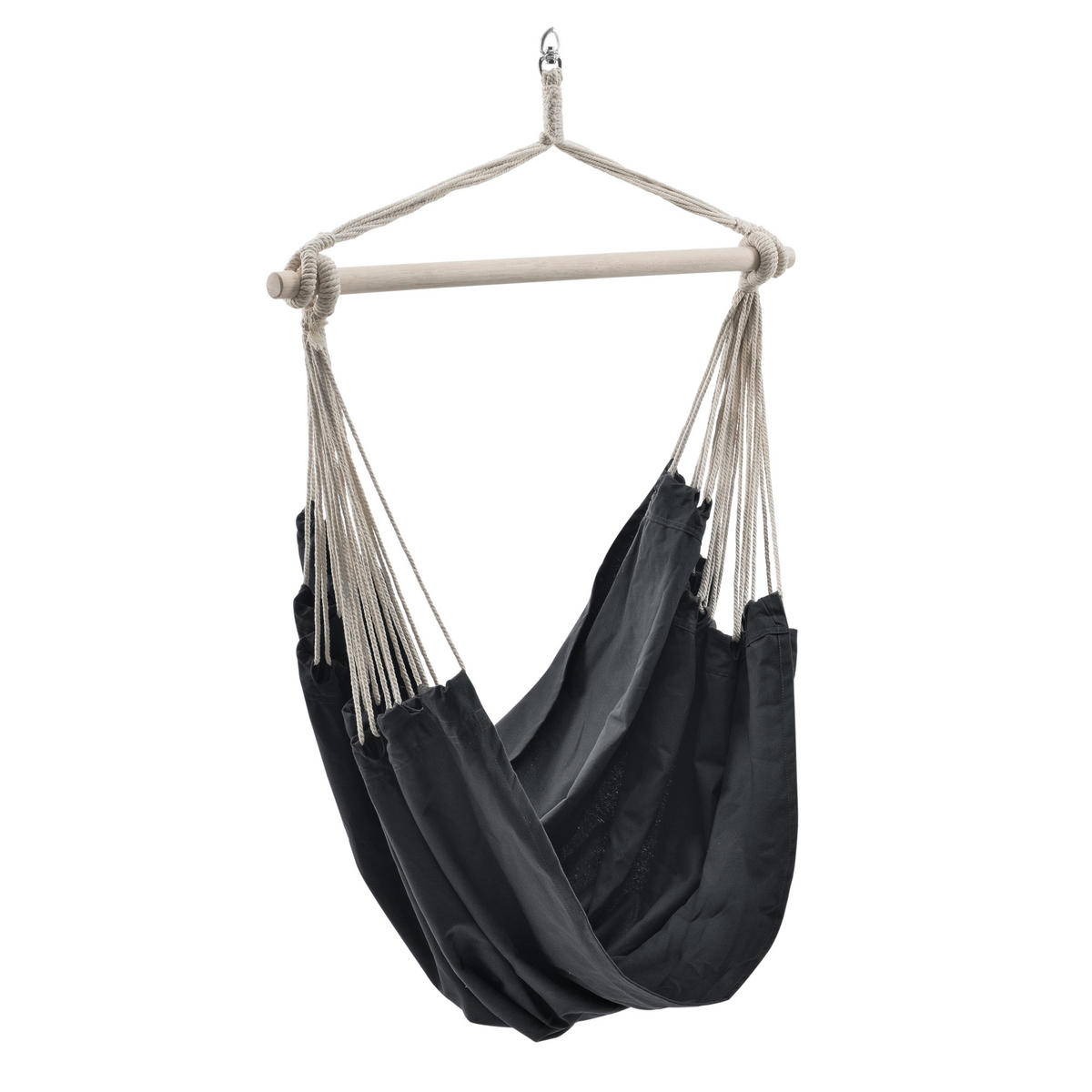 HÄNGESESSEL Miramar - Dunkelgrau, Textil (180/115/125cm) - casa.pro