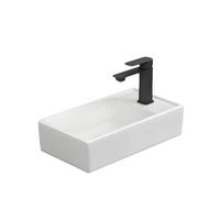 WASCHBECKEN Keramik Aufsatzbecken 41 / 22 / 10 cm - Weiß, Keramik (22/10/41cm) - EMKE