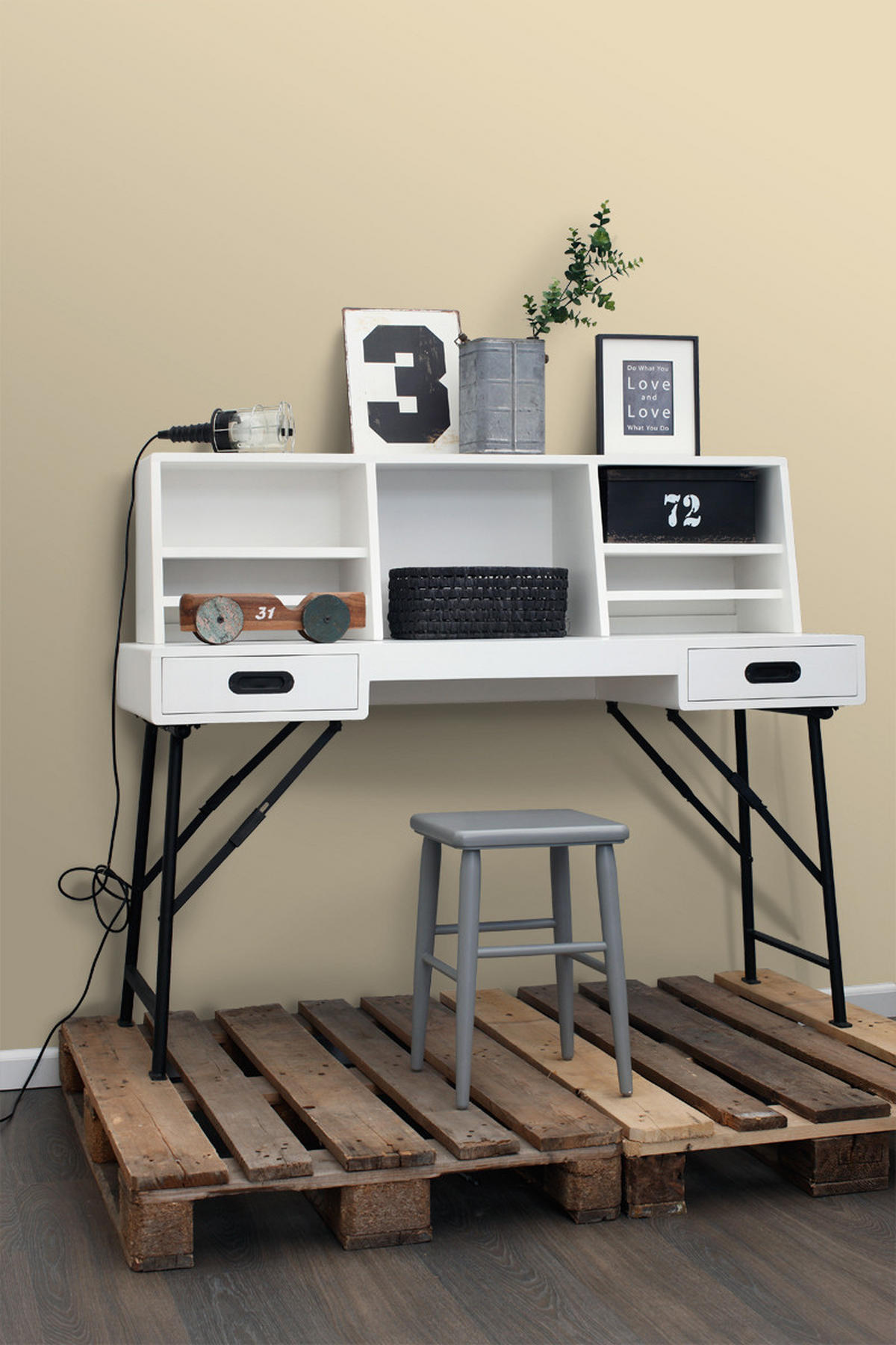 TAPETE Uni 53 cm x 10.05 m - Beige, Papier (53/1000cm) - ESTAhome