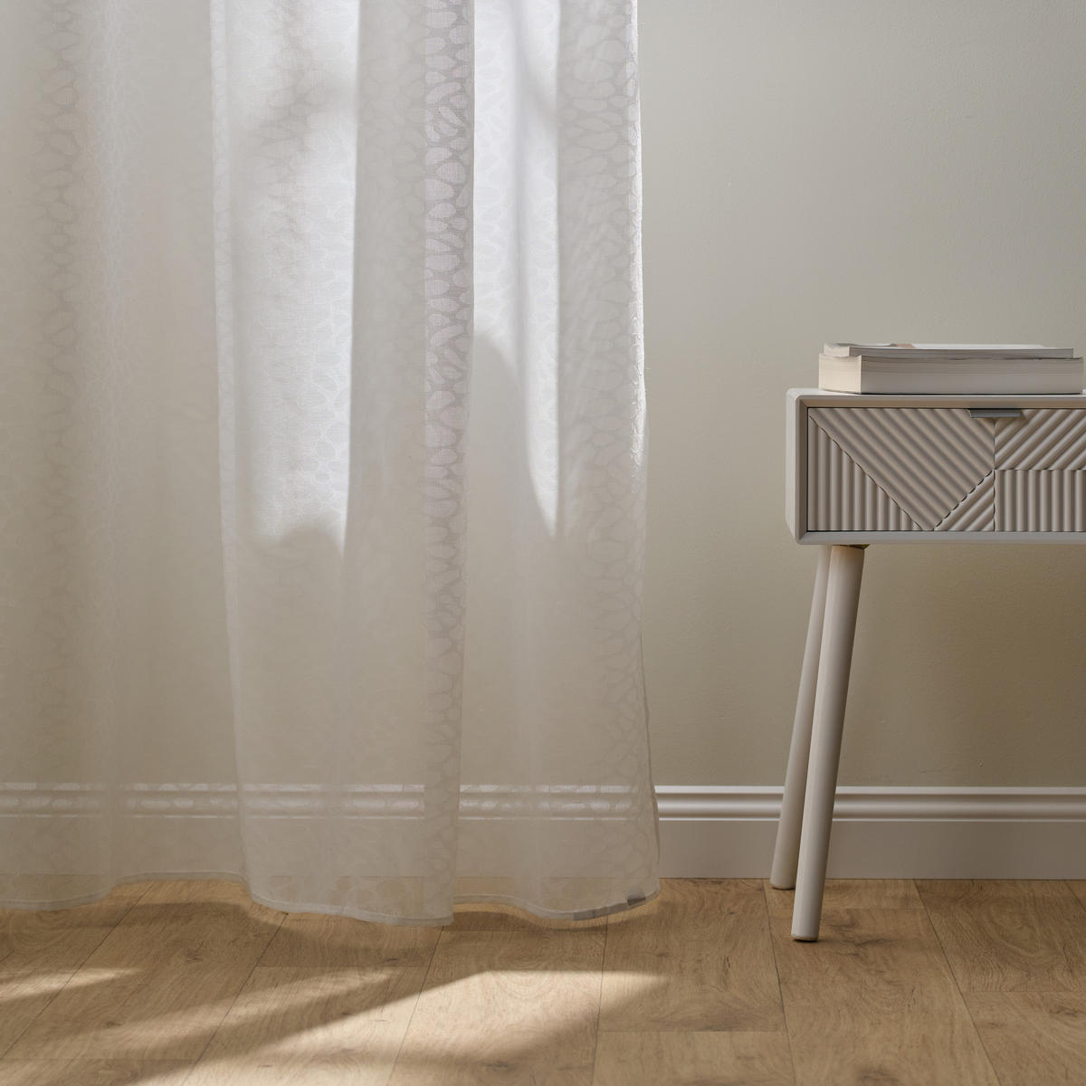 VORHANG Collino - Weiß, Textil (140/1/250cm) - home&you