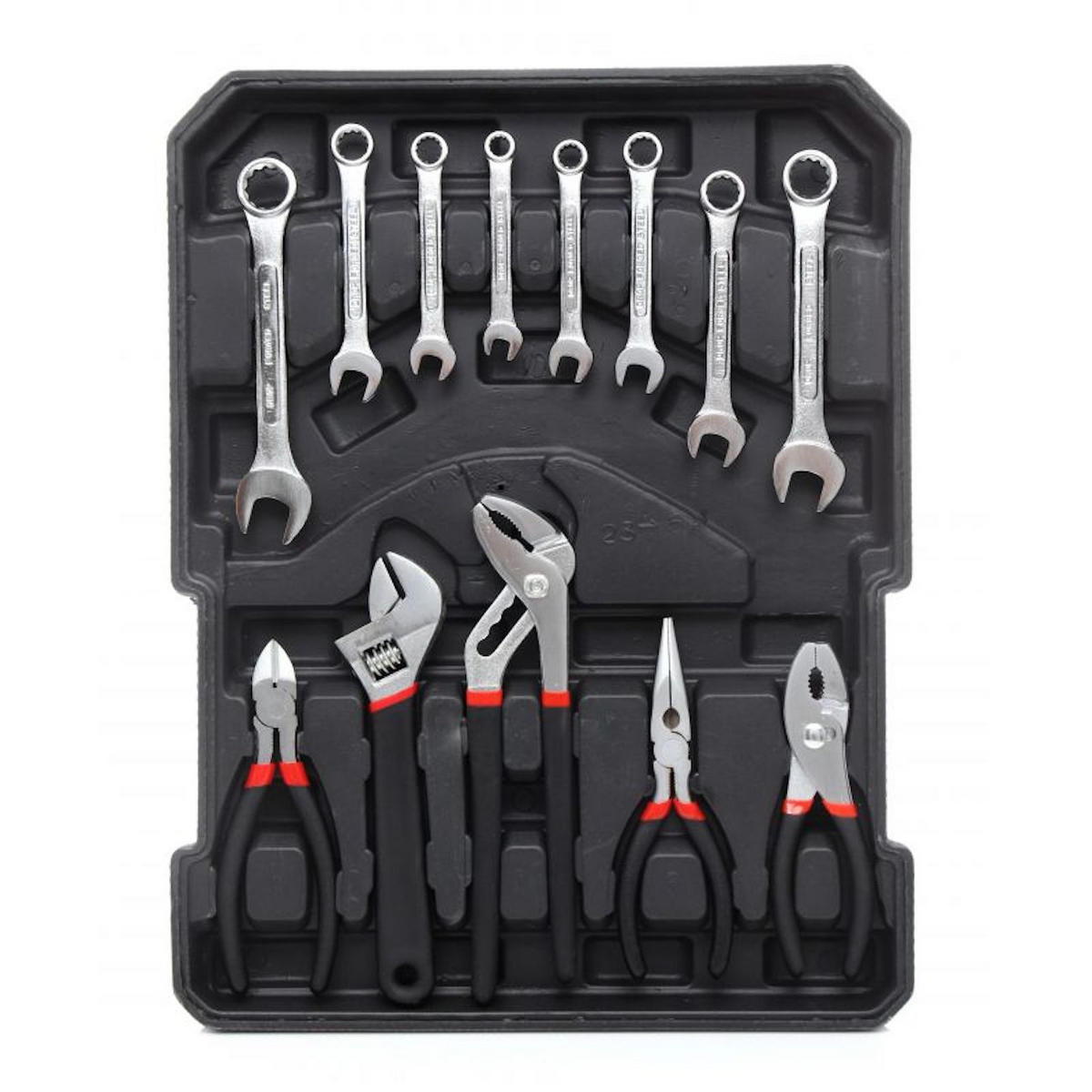 WERKZEUGSET 188-Teilig Zange, Hammer, Umschaltknarre,Schlüssel im Alukoffer - Multicolor, Metall (21/37/50cm) - TRIZERATOP