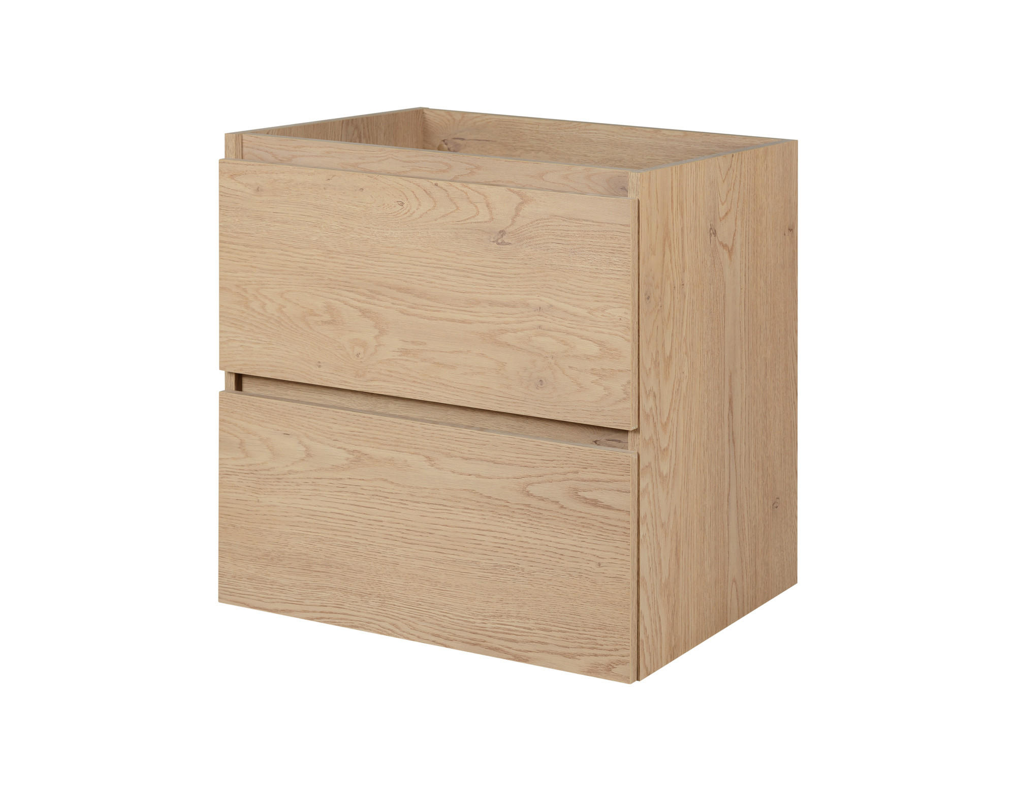 BADEZIMMERSCHRANK 60 cm, Farbe: helle Eiche, 60 x 57 x 46 cm - Beige, Holzwerkstoff (60/57/46cm) - 3XE LIVING