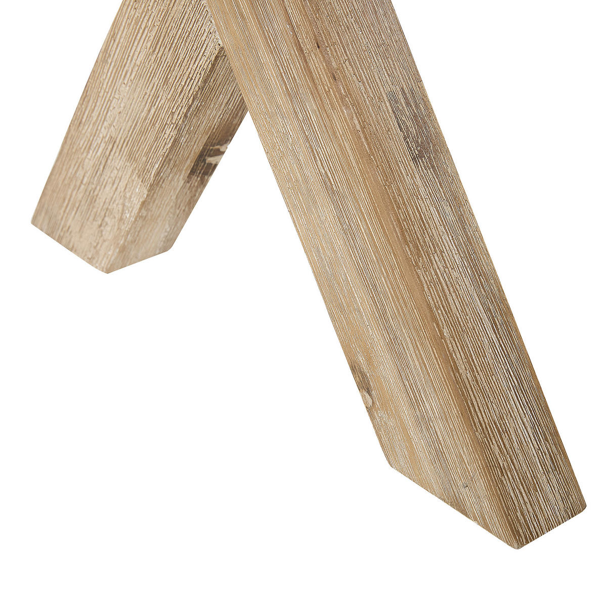 GARTENBANK Faserzement/Akazienholz grau/heller Holzfarbton 200 cm Olbia - Grau, Stein (200/45/40cm) - Beliani