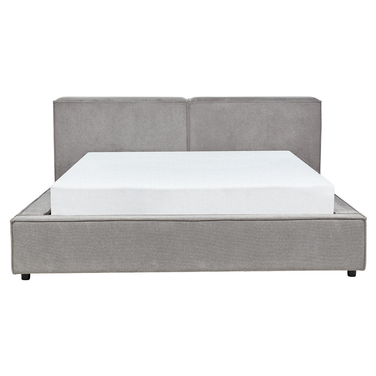 POLSTERBETT 160/200 cm Grau Linards - Grau, Textil (160/200cm) - Beliani