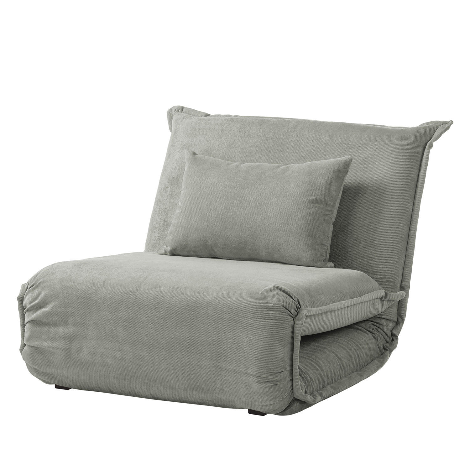 SCHLAFSESSEL - Schwarz/Grau, Textil/Metall (100/64/73cm) - home24