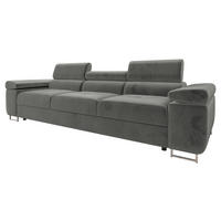 SOFA Torezio 3 - Grau, Holz/Textil (263/90/102cm) - MIRJAN24