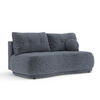 SCHLAFSOFA Cirrus Marineblau Webstoff - Schwarz/Dunkelblau, Holz/Holzwerkstoff (206/95/105cm) - Maison de Reve