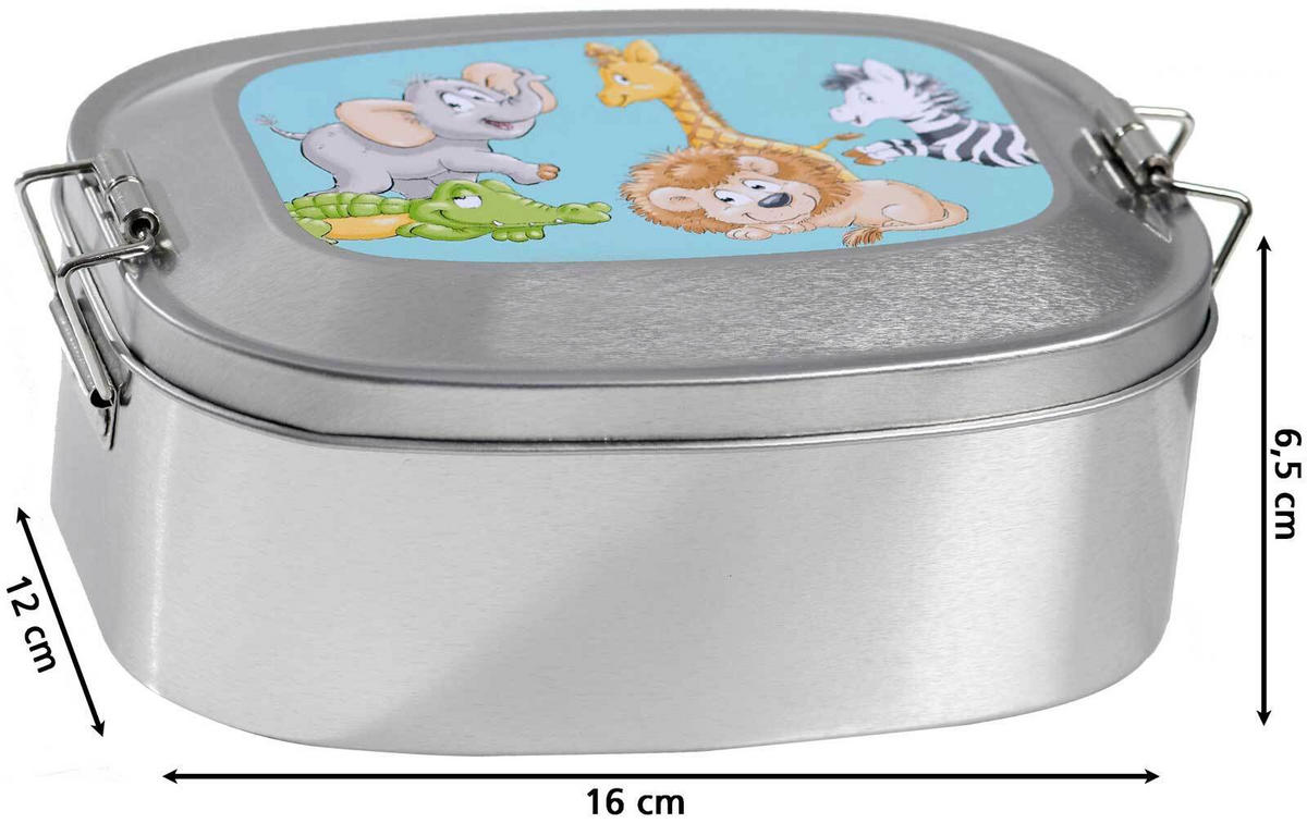 LUNCHBOX Happy Zoo bunt 205 ml - Multicolor, Metall (1/1/1cm) - Ritzenhoff Breker