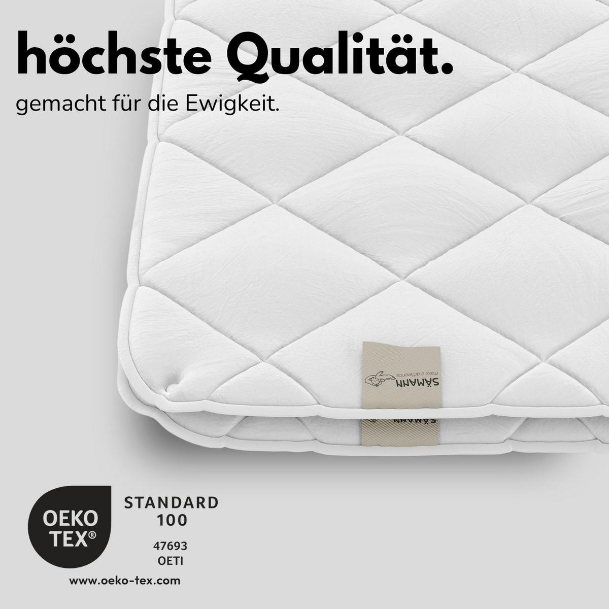 BETTDECKE 220x240 cm, 2-teilige Ganzjahresdecke atmungsaktiv - Weiß, Naturmaterialien/Textil (220/240cm) - Sämann – make a difference.