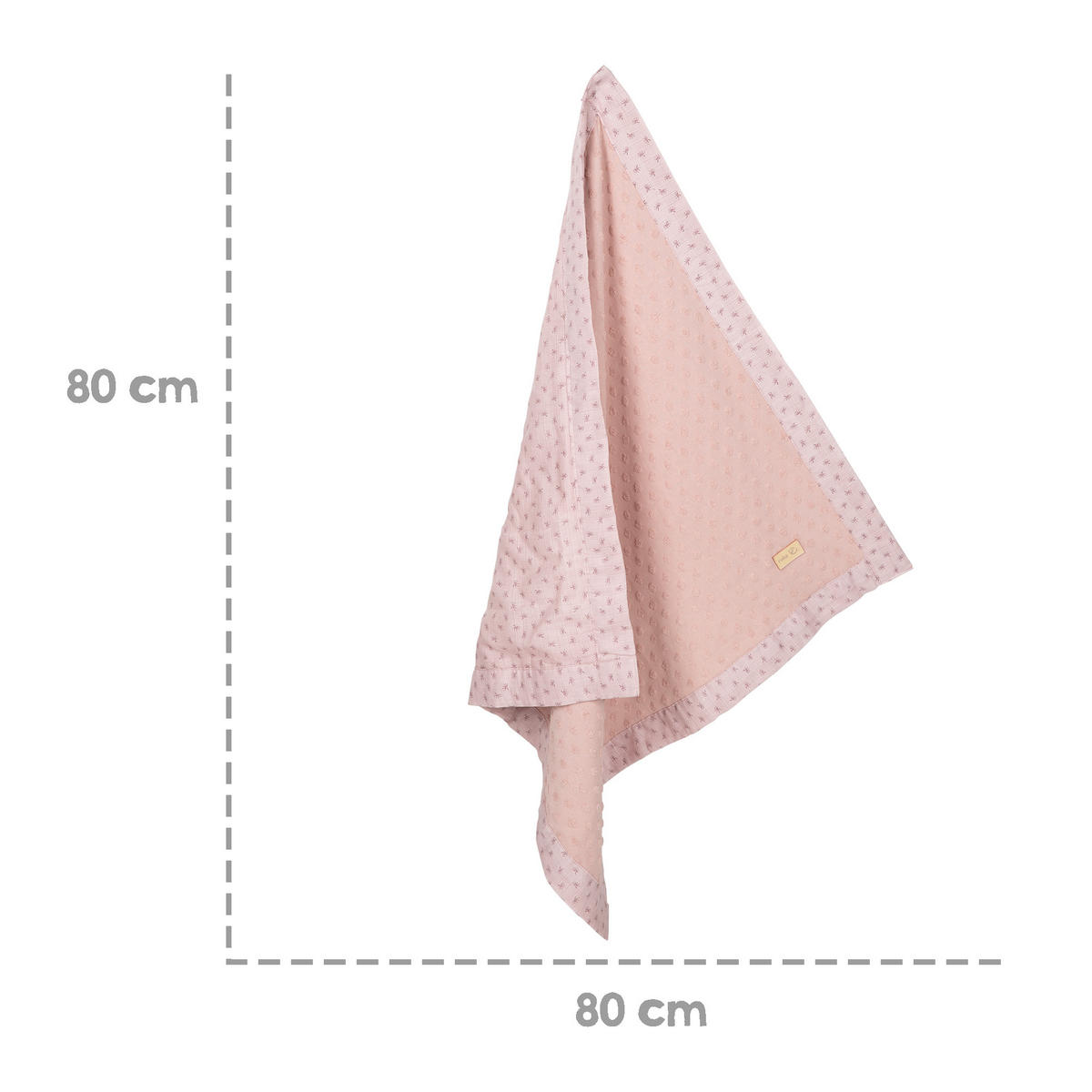 BABYDECKE 80 x 80 cm Lil Planet rosa - Altrosa, Textil (80/80cm) - Roba