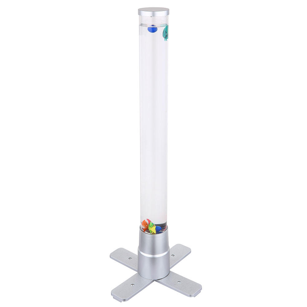 LED STEHLEUCHTE MENDOZA Silber klar - Silberfarben, Kunststoff (24.6/24.6/61.1cm) - Globo Lighting