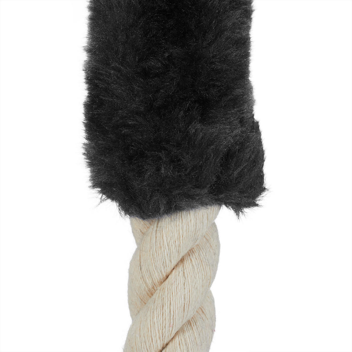 TÜRSTOPPER Schwarz 2er-Set Klemmschutz - Beige, Textil (4/4cm) - Relaxdays