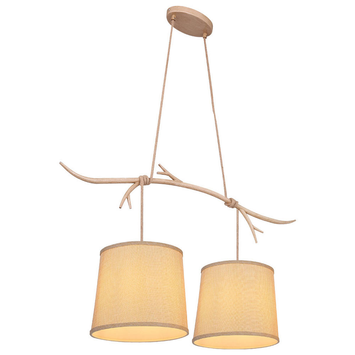 HÄNGELEUCHTE LIVO Metall Braun - Braun, Metall (90/25/120cm)