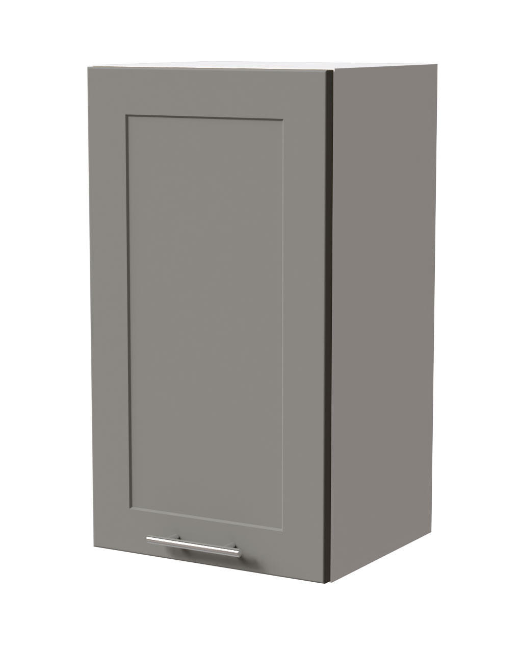 HÄNGESCHRANK Oslo W2/40 Weiß / Dust Grey Matt 40 / 32,5 / 72cm - Weiß/Grau, Holz/Holzwerkstoff (40/72/32.5cm) - Feldmann-Wohnen