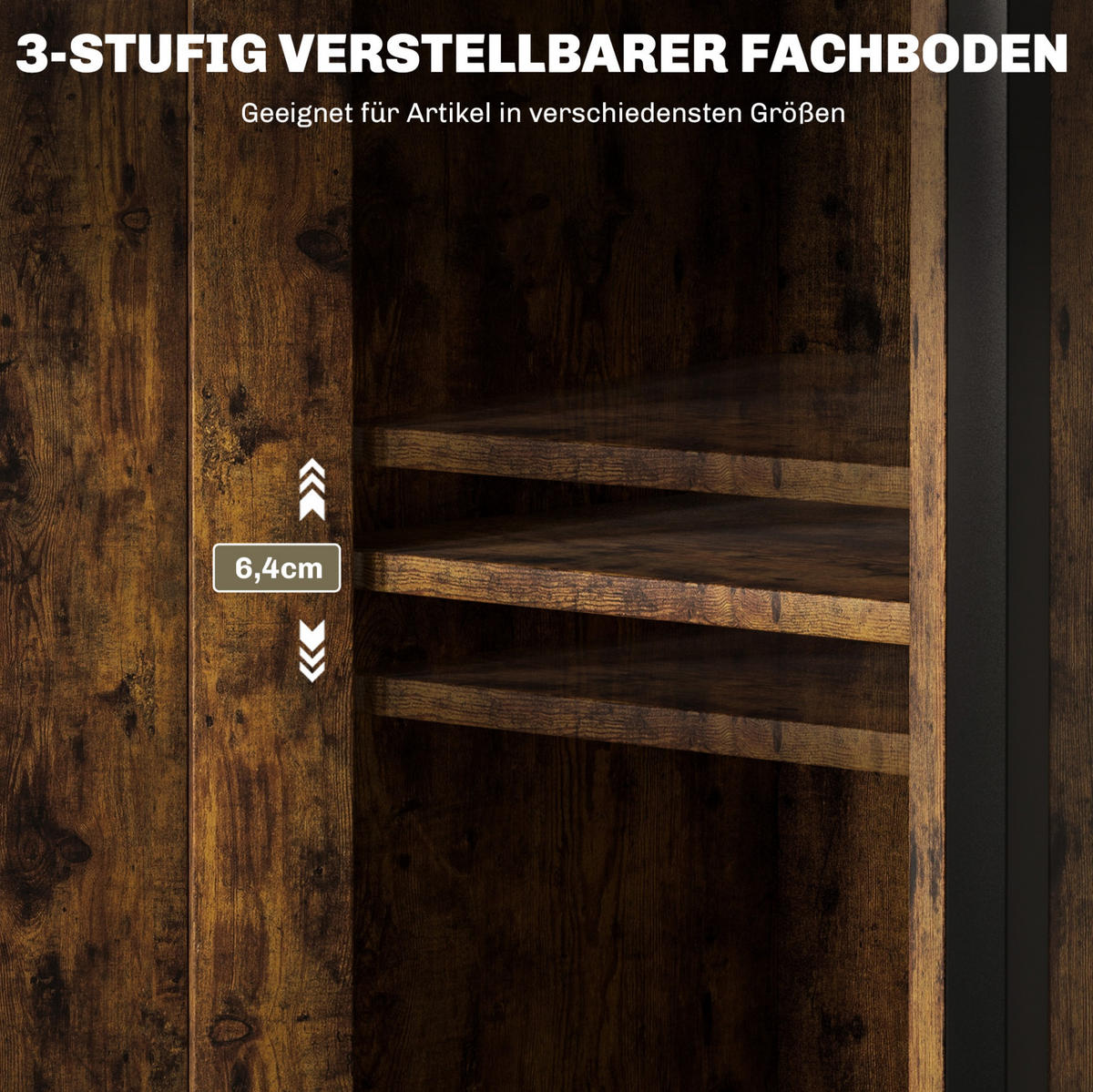 BEISTELLTISCH 34/80/30 cm Braun aus Sperrholz mit verstellbarem Regal - Braun, Holzwerkstoff (34/30/80cm) - OKMYHOME