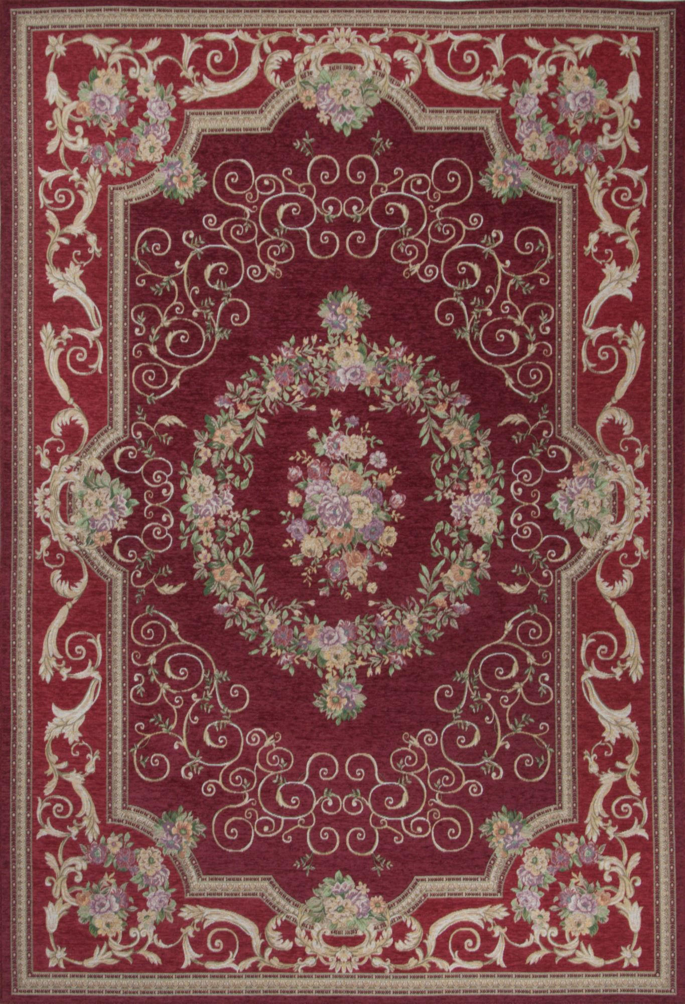 FALCHWEBTEPPICH Flomi Florentina 60x90 cm - Rot, Textil (60/90cm) - THEKO