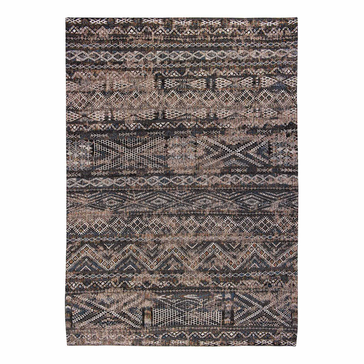 TEPPICH Flachgewebe BLACK FEZ Grau 240x340 cm - Grau, Textil (240/340cm) - Novatrend