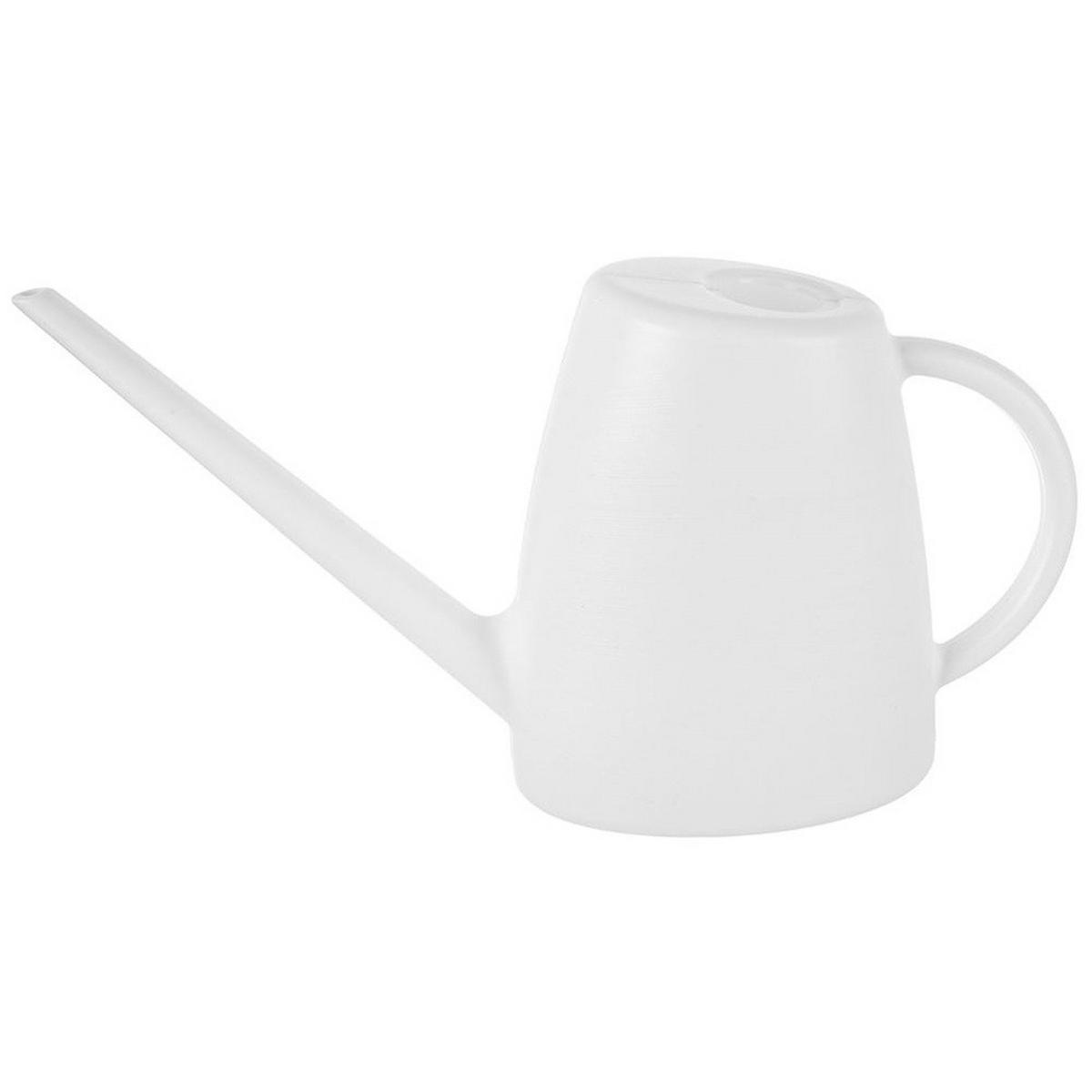 GIESSSKANNE langer Ausguss 1,6 l Weiß - Weiß, Kunststoff (8.5/19/37cm) - Orion 