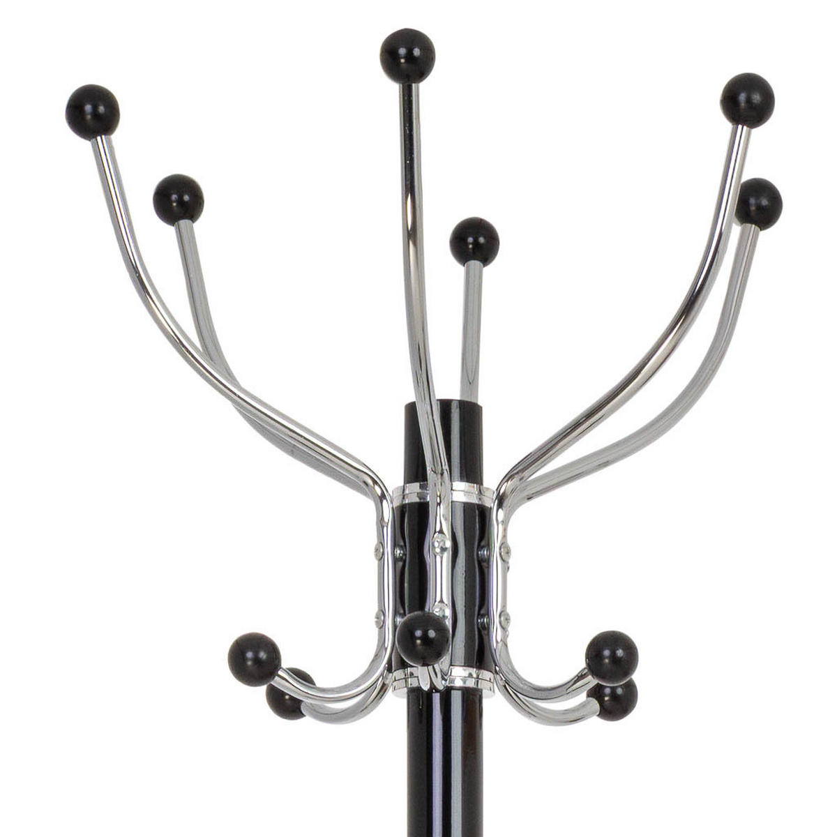 GARDEROBE aus metall 36x178cm - Schwarz, Metall (36/178/36cm) - Wanderlust