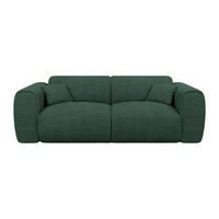 SCHLAFSOFA - 3 Personen - Samt, Stoff - Tannengrün - - Waldgrün, Textil (216/73/100cm) - Vente-Unique