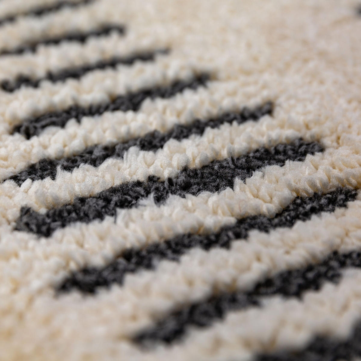 TEPPICH COLN, im Skandi-Stil, Creme-Schwarz, 200 x 290 cm - Beige, Textil (200/290cm) - KADIMA DESIGN