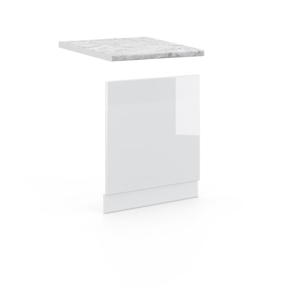 Vicco PŘEDNÍ PANEL Fame-Line Bílá vysoký lesk 60 cm , PD Mramor