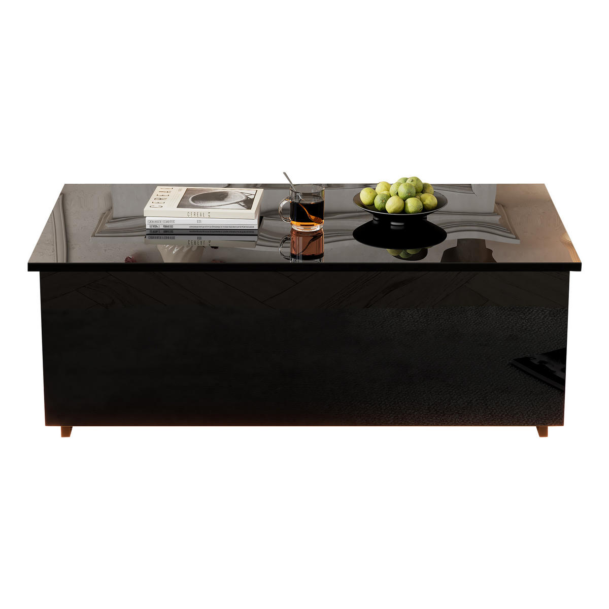 COUCHTISCH Black 100/50/35 cm - Schwarz, Holz (100/50/35cm) - Urban Meuble