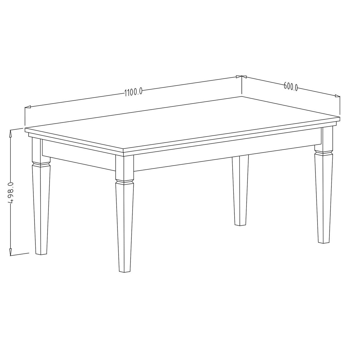 COUCHTISCH EVANDRO 110/60/50 cm Hellgrün - Hellgrün, Holzwerkstoff (50/110/60cm) - MASSENO