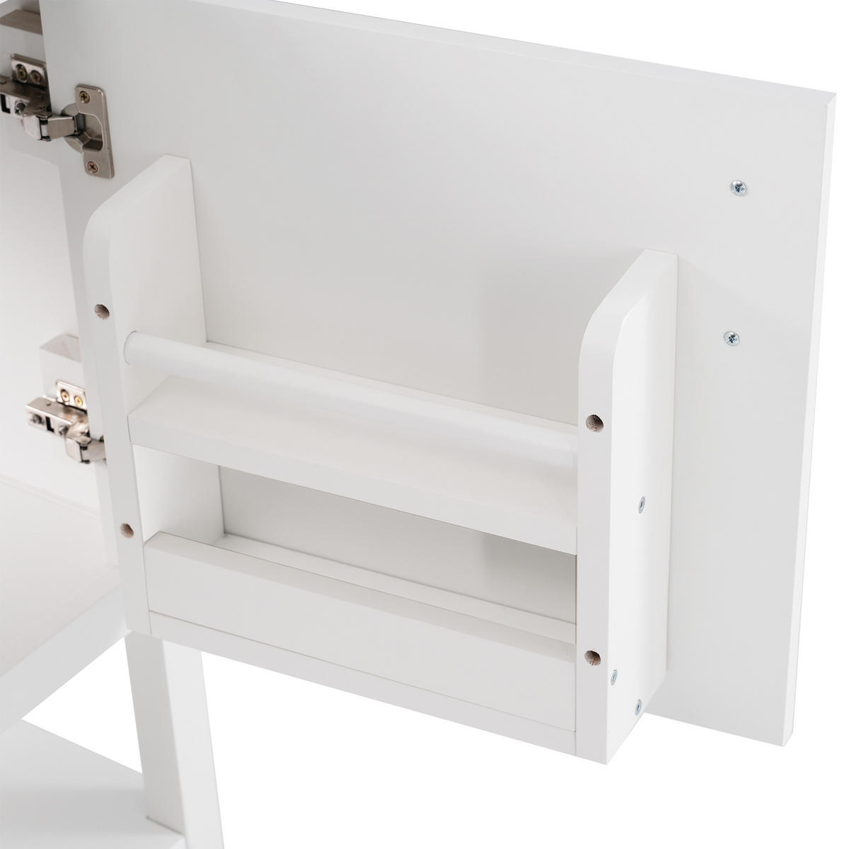 WASCHTISCHKOMBI 61x47x87cm in Weiß, wasserdicht & rutschfest - Weiß, Holzwerkstoff (61/87/47cm) - Modfu