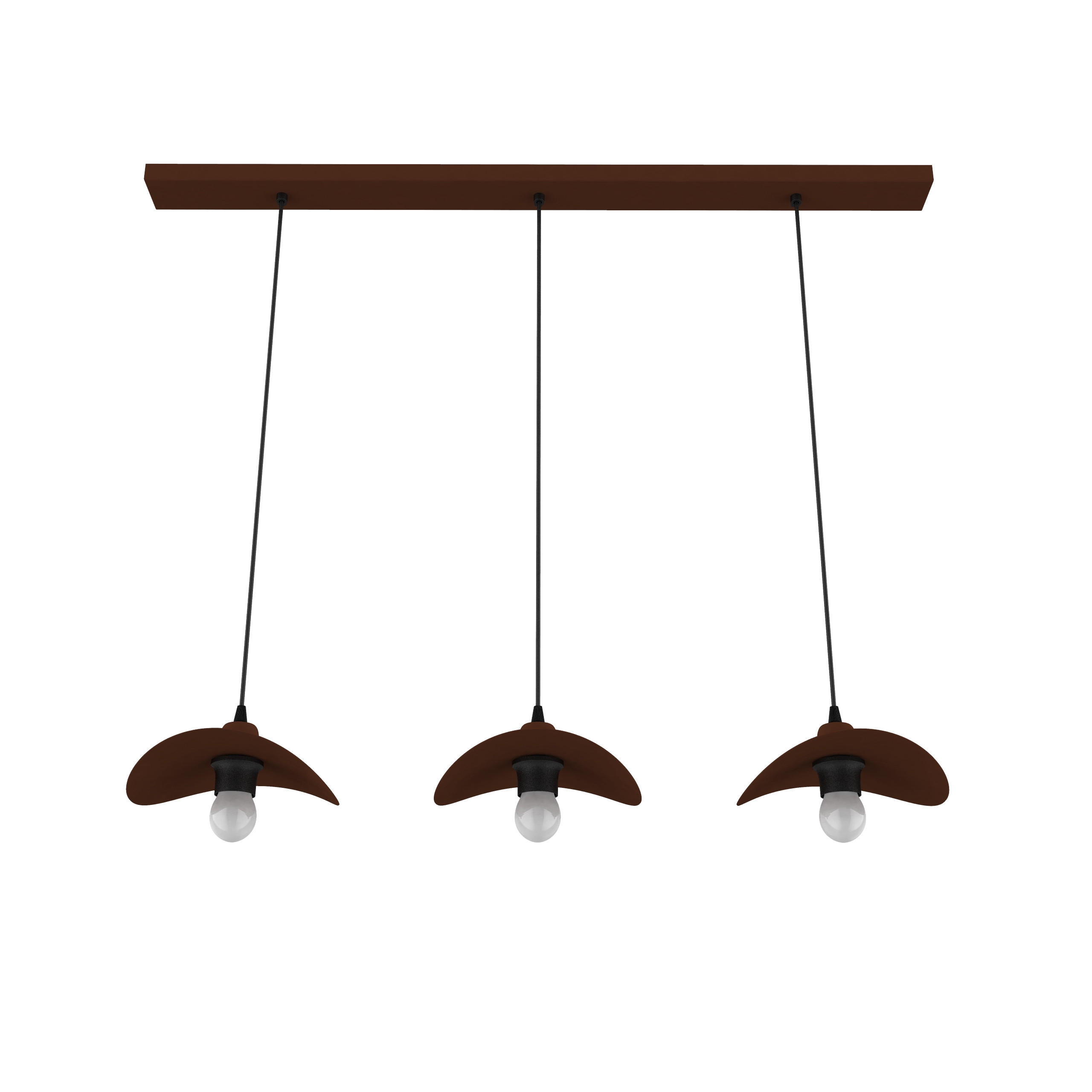 HÄNGELEUCHTE - Dunkelbraun, Metall (25/30/120cm) - Lumicom