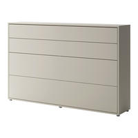 SCHRANKBETT Bed-Concept BC-05 120x200 - Kaschmir/Grau, Holz/Holzwerkstoff (120/200cm) - MIRJAN24