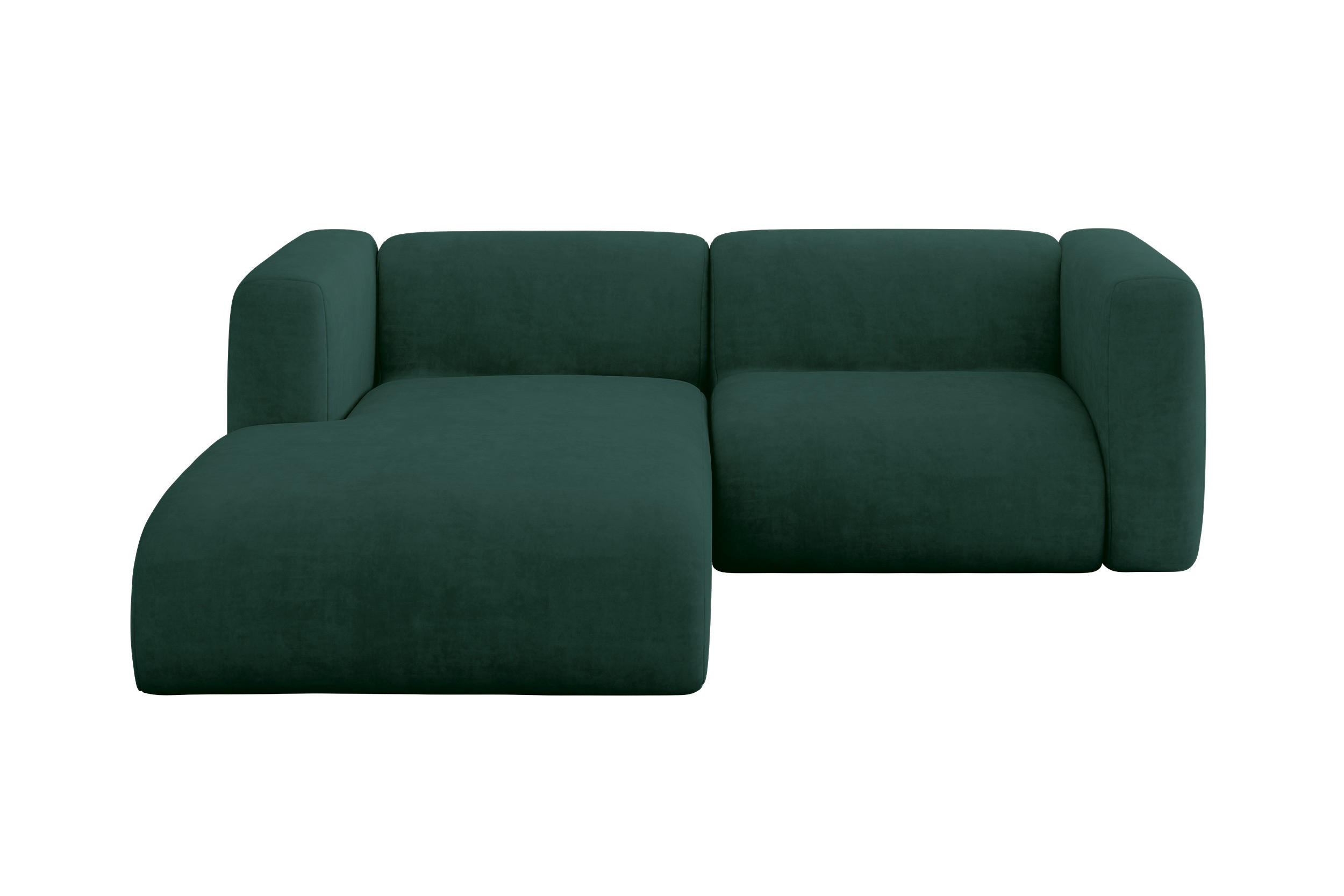 Altdecor Ecksofa Dunkelgrün 227x179 cm