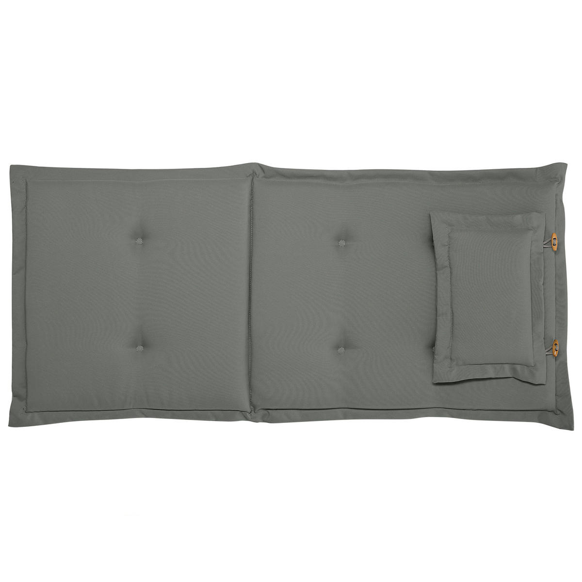 SITZAUFLAGEN 6er-Set Grau 50/45 cm Java/Amantea - Grau, Textil (71/71/50cm) - Beliani