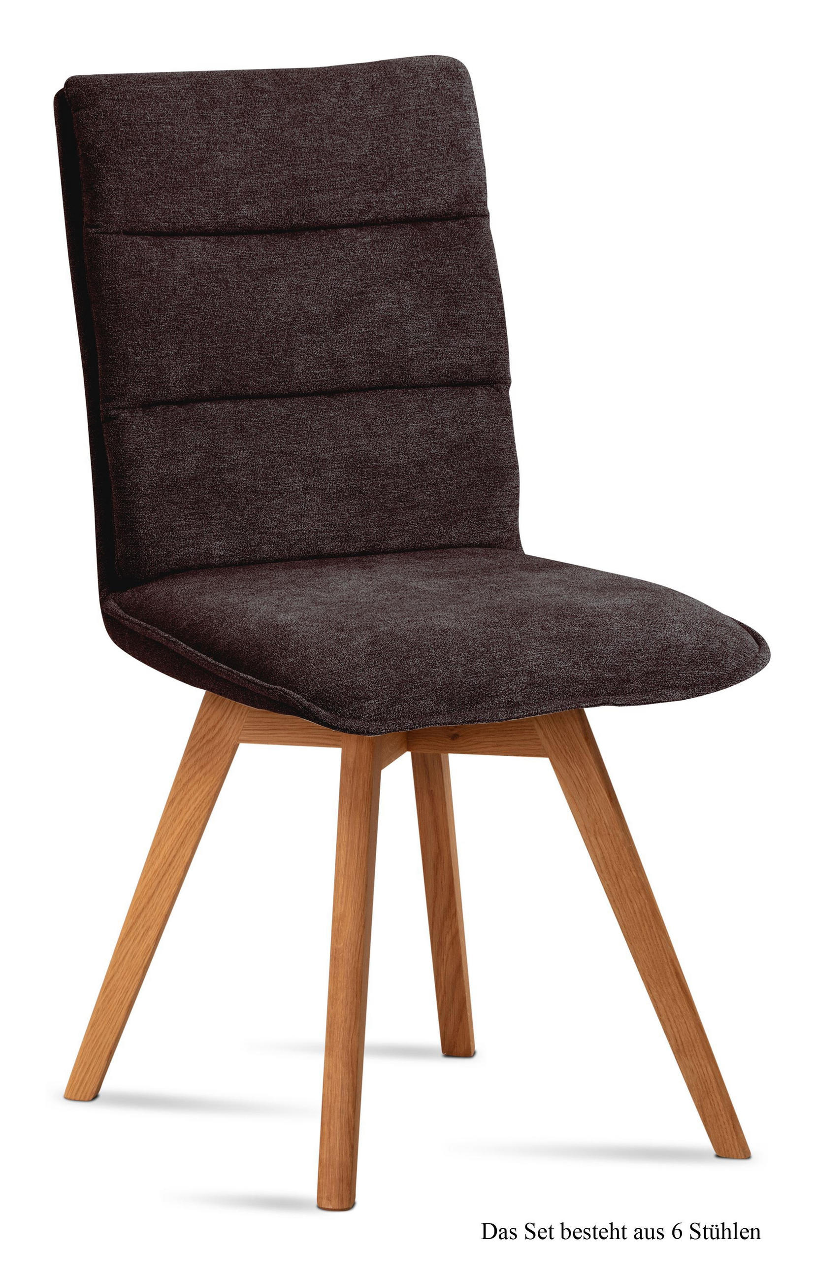 ESSZIMMERSTUHL (6er-Set) Dobra 47x92x60 Eiche geölt/Espresso - Eichefarben/Dunkelbraun, Kunststoff (60/92/47cm) - 58aufmkessel