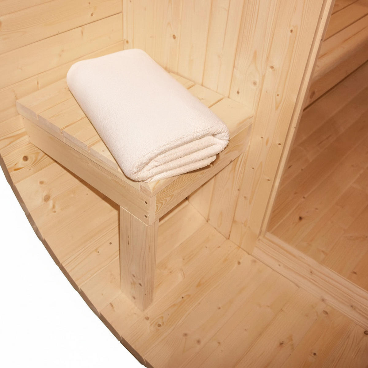 OUTDOOR SAUNA CUBE DELUXE L - DELUXE L - Braun, Holz (192.8/220/194cm) - Home Deluxe