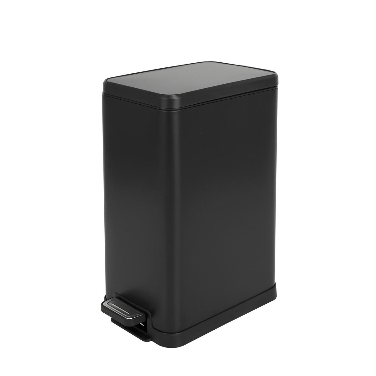MÜLLEIMER STM15 15L Schwarz - Schwarz, Metall (20/45/36cm) - SVITA