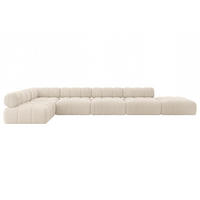 ECKSOFA modulares Sofa Favio-L3 - 475x190x70 cm Beige Cord - Beige, Holzwerkstoff/Textil (475/190cm) - ALTDECOR