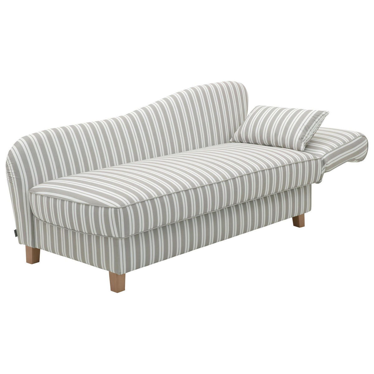 RECAMIERE Armlehne rechts Katia Flachgewebe hellgrau - Hellgrau, Kunststoff (190/88/82cm) - 58aufmkessel