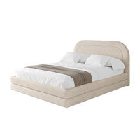 POLSTERBETT mit Bettkasten und Lattenrost, Boxbett ohne Matratze - LERIS 120x200 Beige - Creme, Holzwerkstoff/Textil (120/200cm) - ALTDECOR