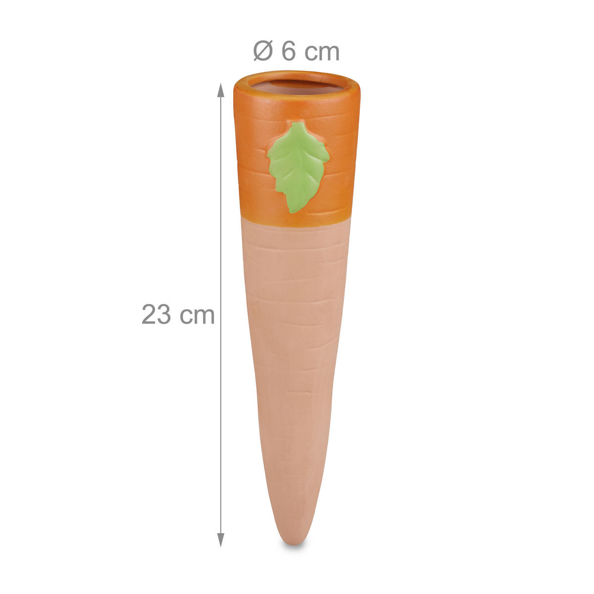 4XTONSPITZEN - Hellbraun, Keramik (6/23/6cm) - Relaxdays