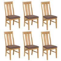 ESSZIMMERSTUHL Braun, Taupe 6er-Set - Taupe/Braun, Holz (46/100/45cm) - MCW