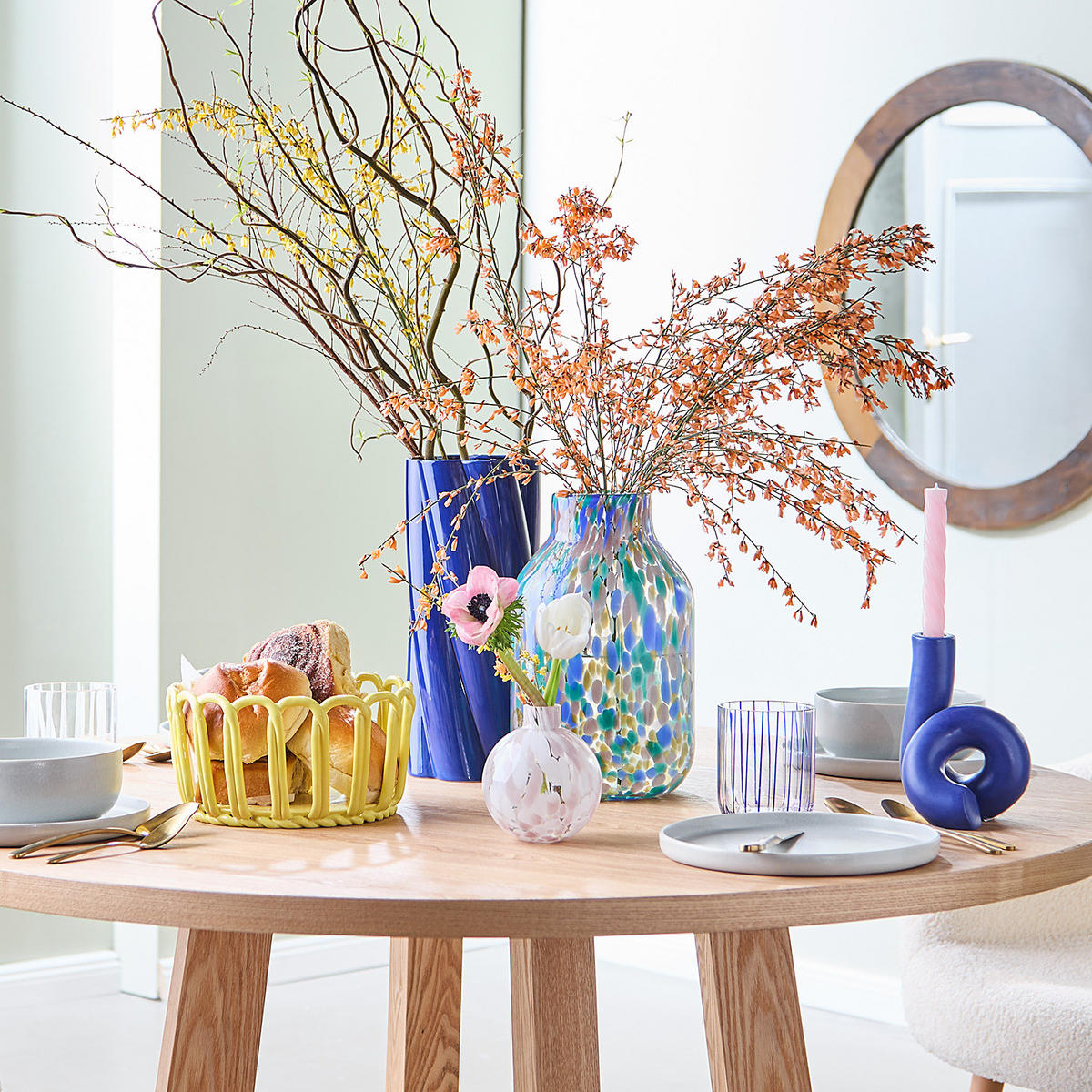 VASE Confetti - Blau, Glas (28cm) - Butlers