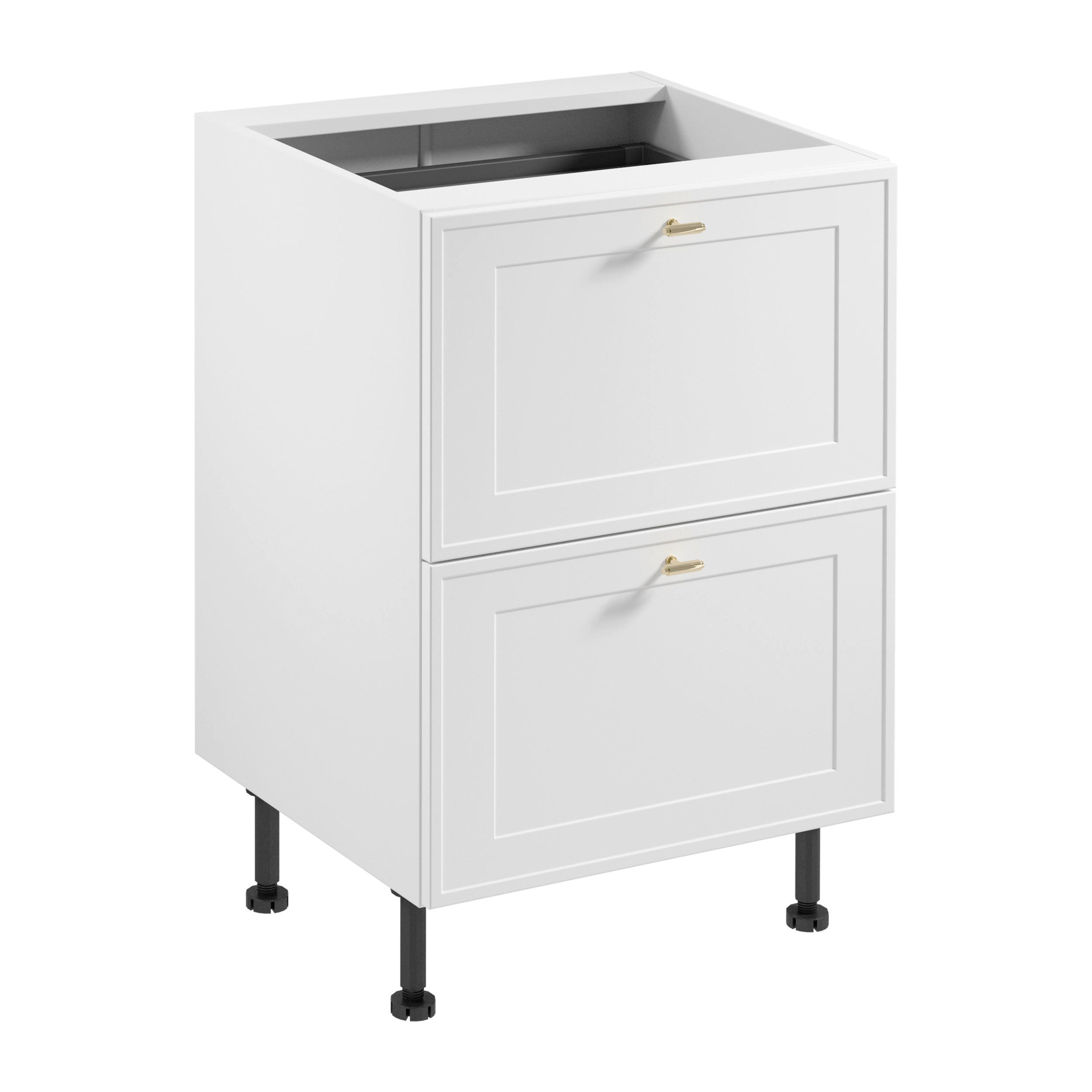 UNTERSCHRANK D60S2 AX – Sorento Weiß – Weiß - Weiß, Holzwerkstoff (60/87/52cm) - ROYAL24_MARKT