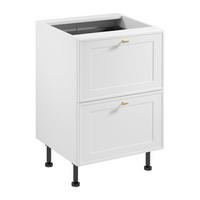 UNTERSCHRANK D60S2 AX – Sorento Weiß – Weiß - Weiß, Holzwerkstoff (60/87/52cm) - ROYAL24_MARKT