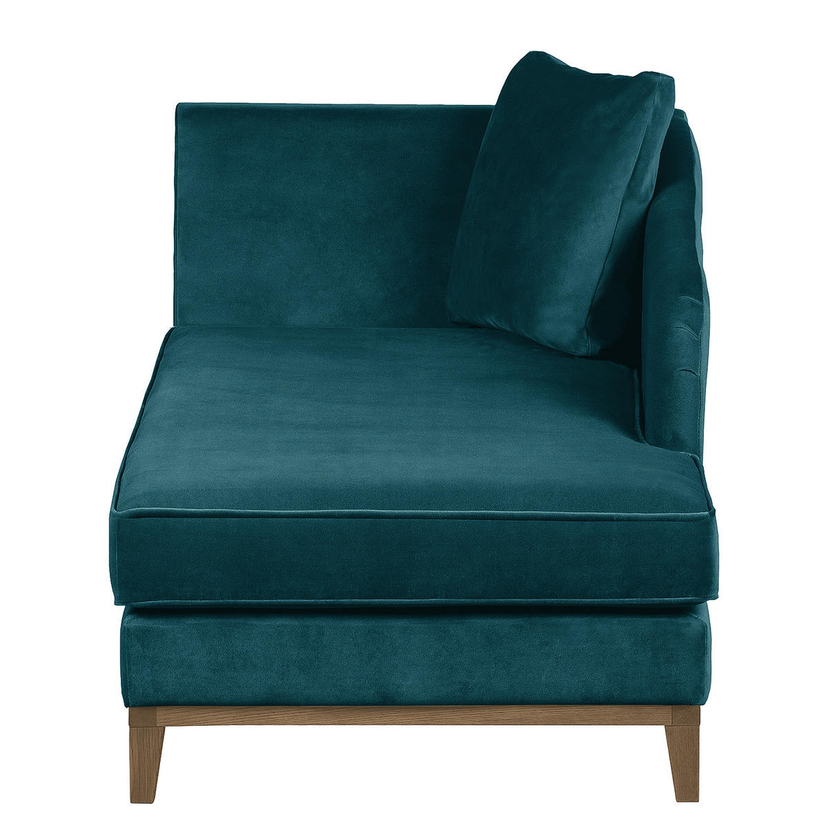 RECAMIERE - Petrol, Holz/Textil (165/77/82cm) - home24