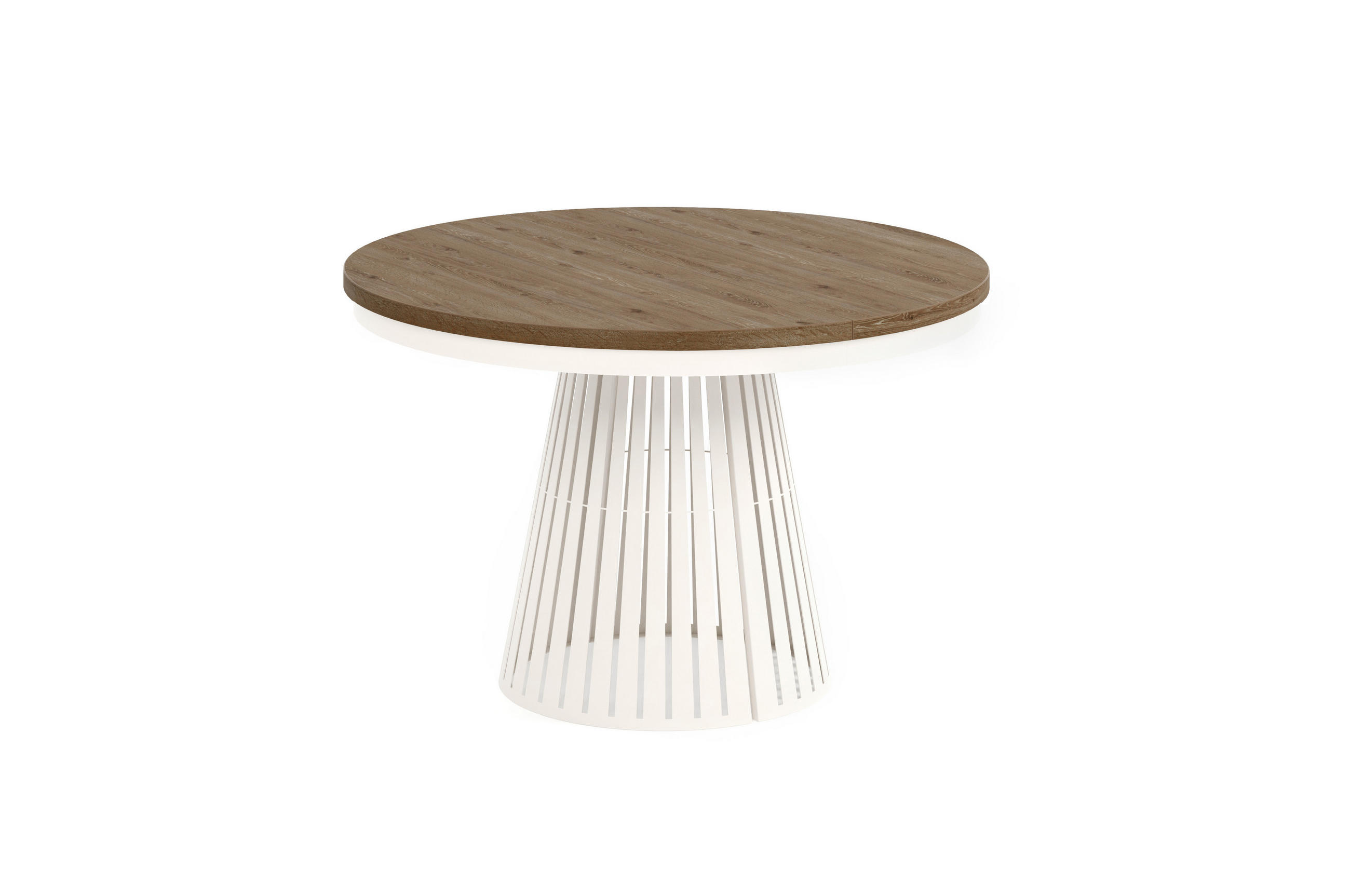 ESSTISCH Cone Bis - Wildeiche/Kaschmir, Holzwerkstoff/Metall (120/120/76cm) - Meblini