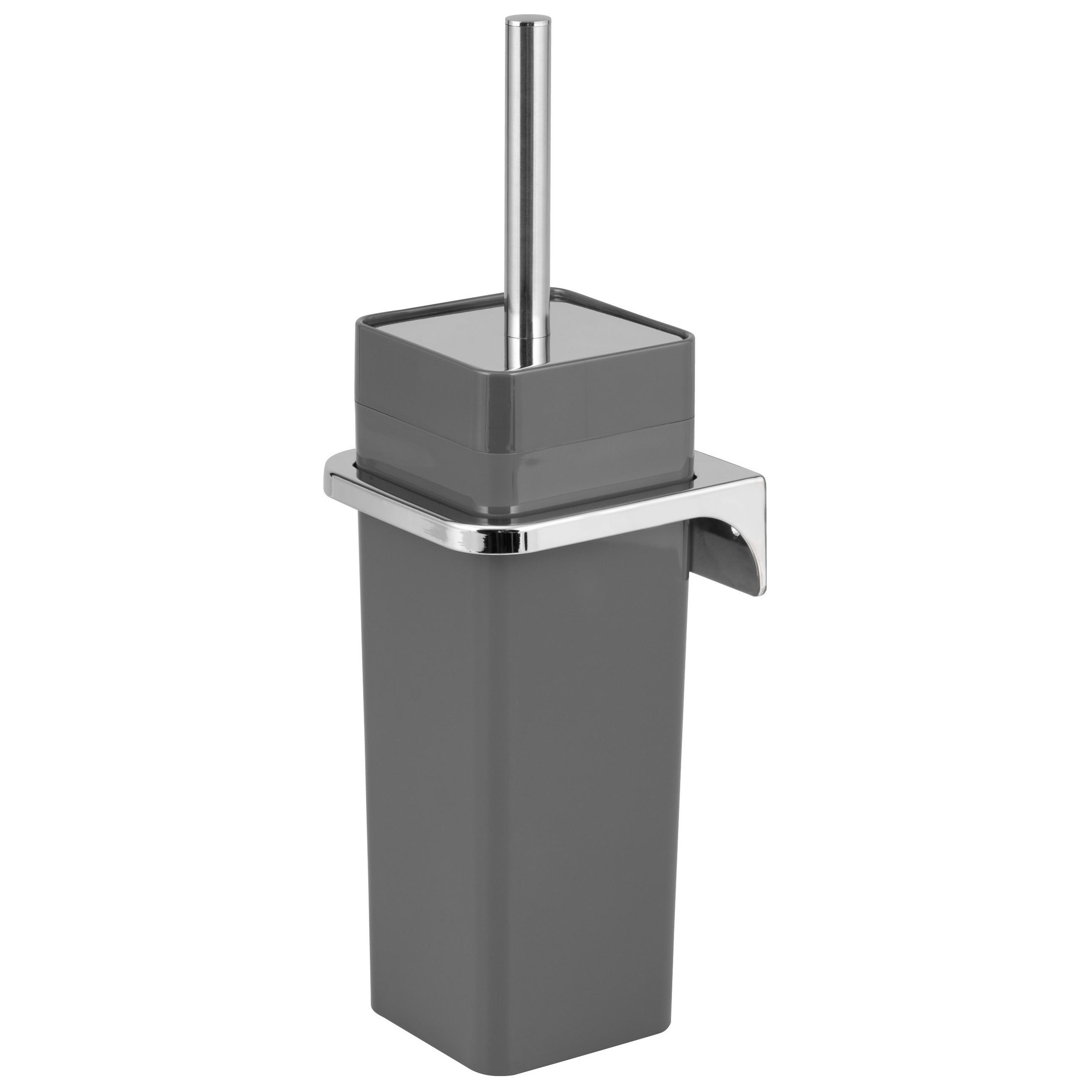 WC-GARNITUR SAVONA, grau, Kunststoff - Grau, Kunststoff (12/36.5/13cm) - bremermann