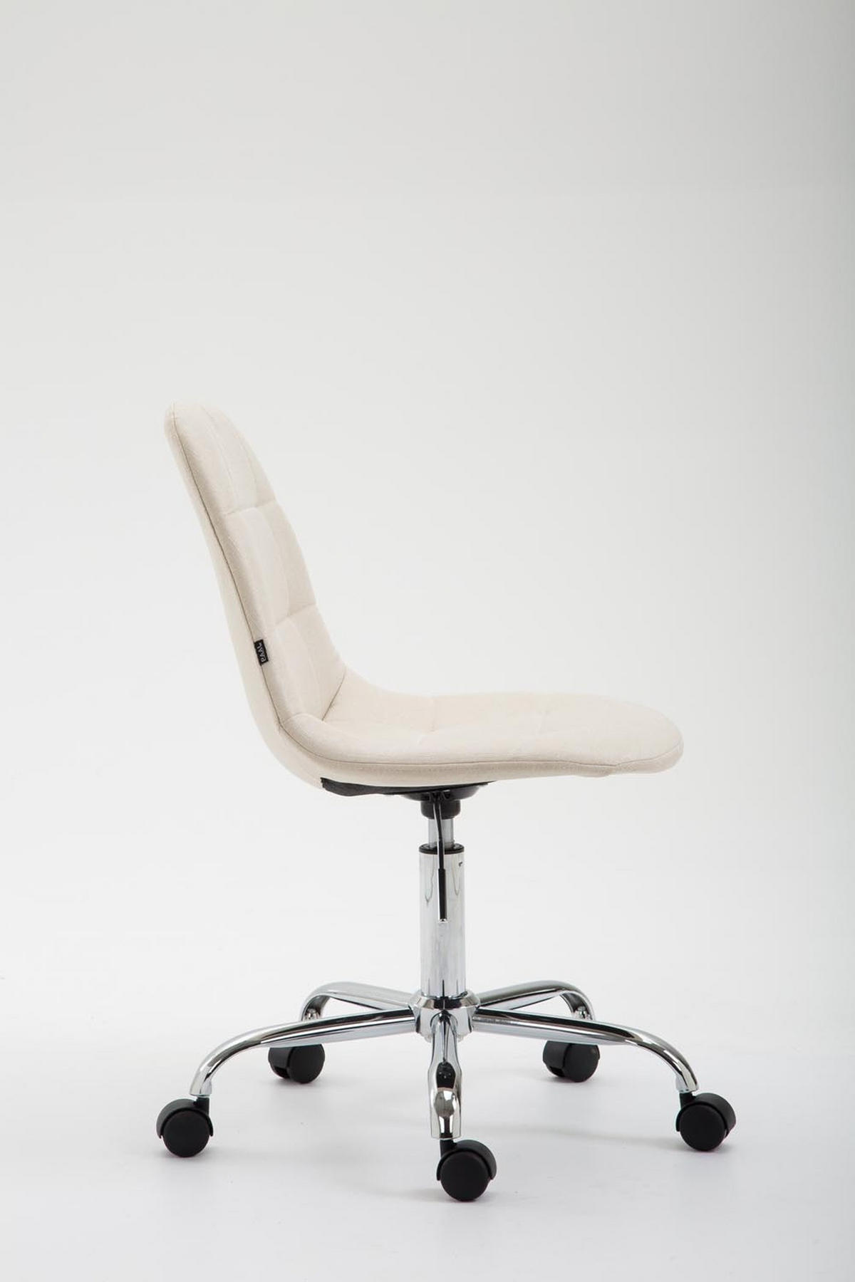 BÜROSTUHL Rhein, Stoff Creme - Creme, Textil/Metall (47/89/56cm) - TPFLiving