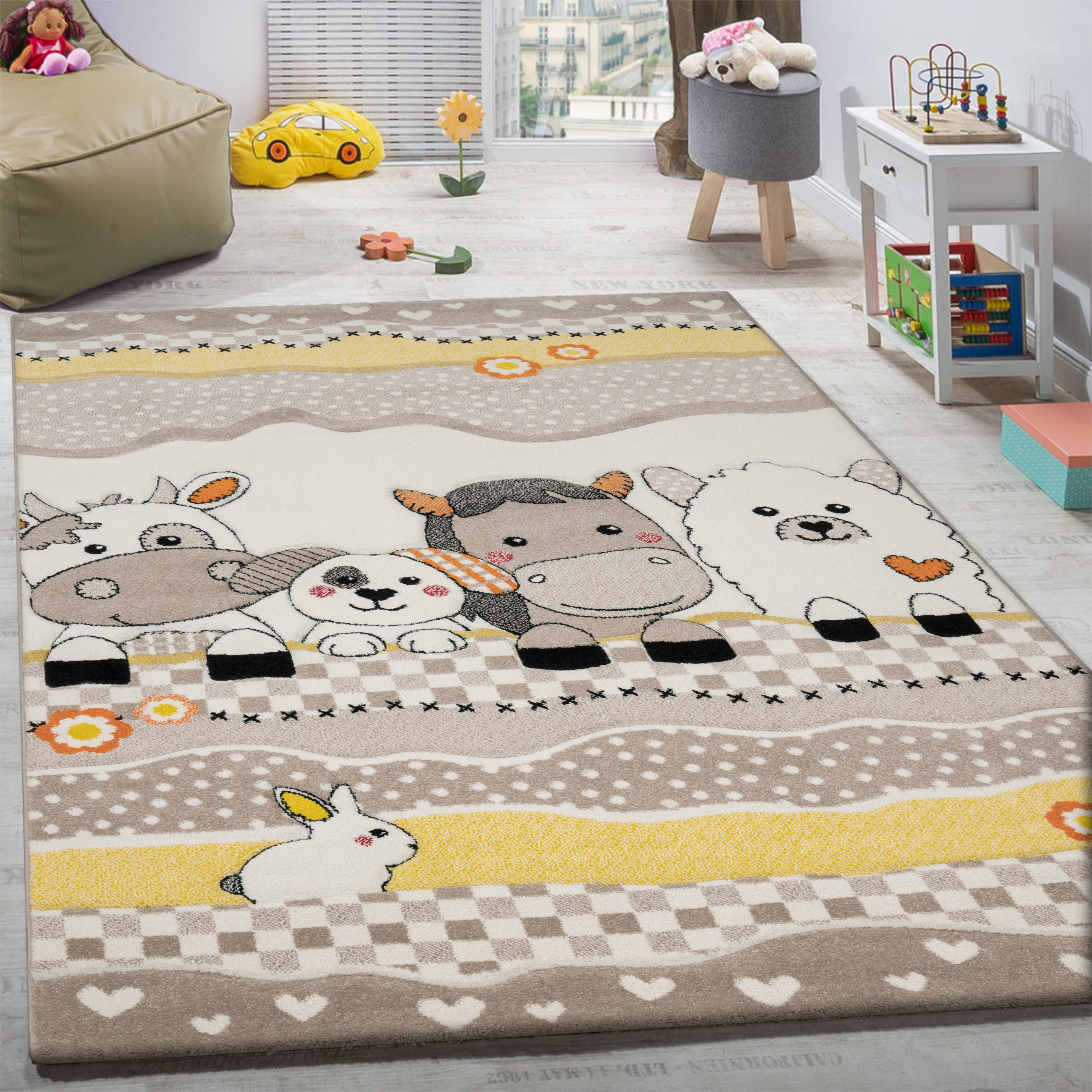KINDERTEPPICH 200/290 cm Diamond 639 - Beige, Textil (200/290cm) - Paco Home
