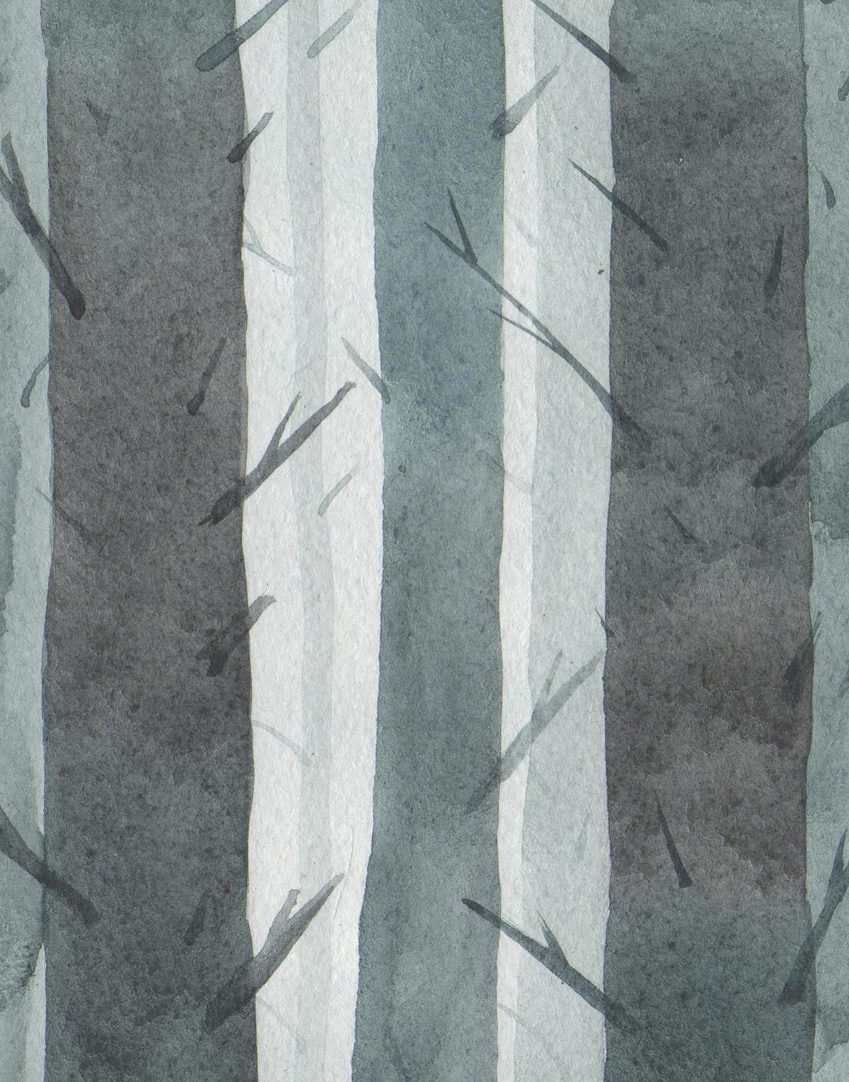 ROLLO LICHTDURCHLÄSSIG 110x140 cm Bäume - Grau, Textil (110/140cm) - TULUP